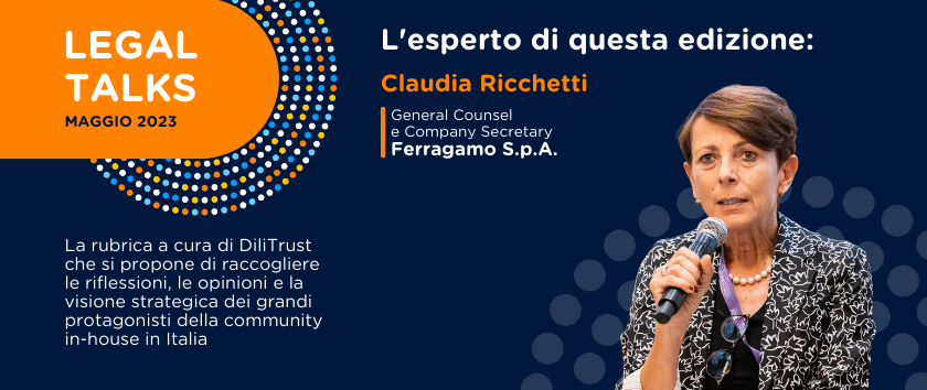 CLAUDIA RICCHETTI è la protagonista della rubrica di Maggio LegalTalks