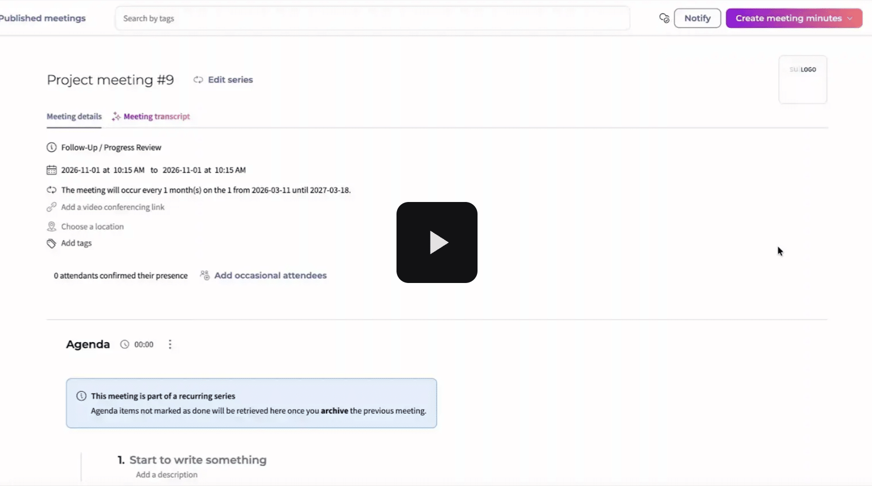 DiliTrust Board Portal - New draft minutes with AI to be decision-oriented