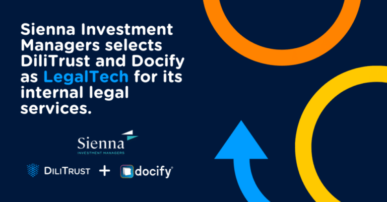 Sienna Investment is partnering up with DiliTrust to transform its legal services
