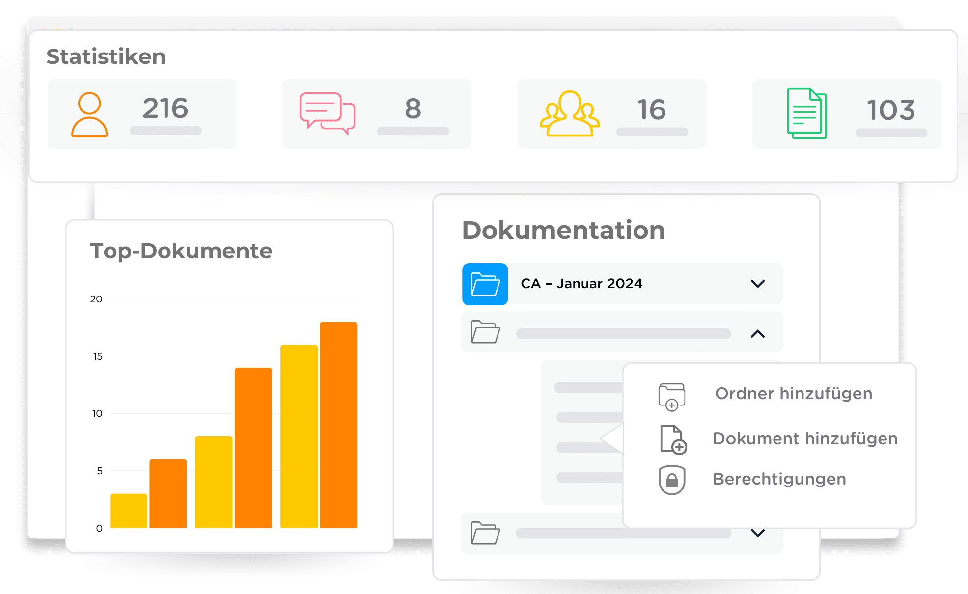 documentation library wireframe, represent the features