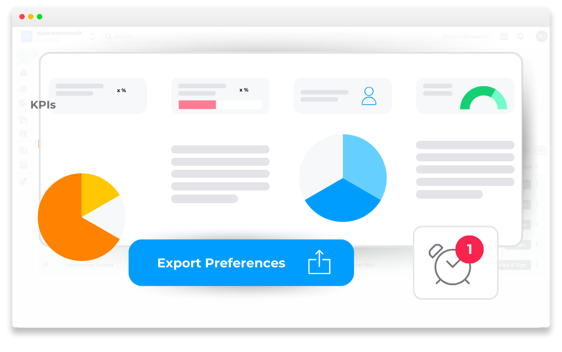 Contract Management module interface