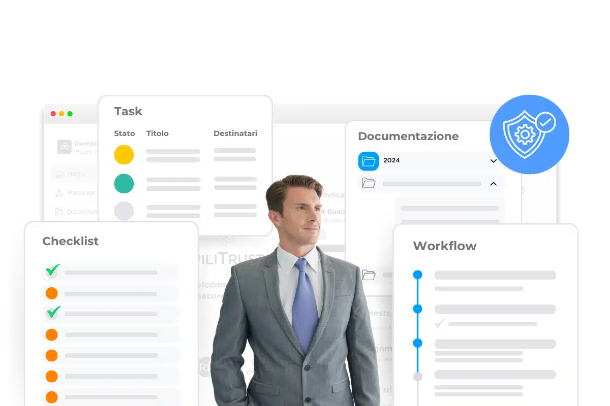 Utente che comunica con Dilitrust AI