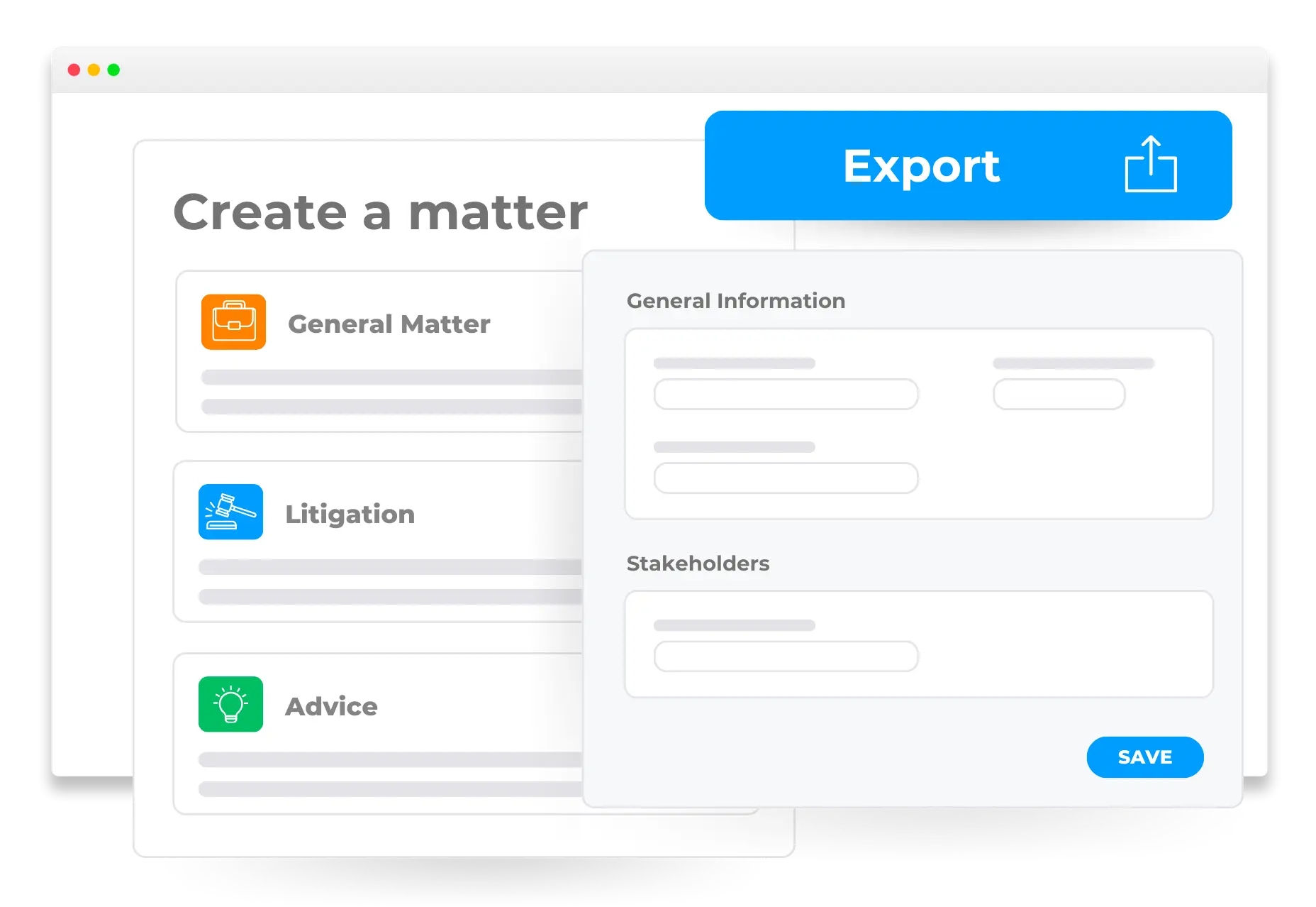 Contract Management module interface